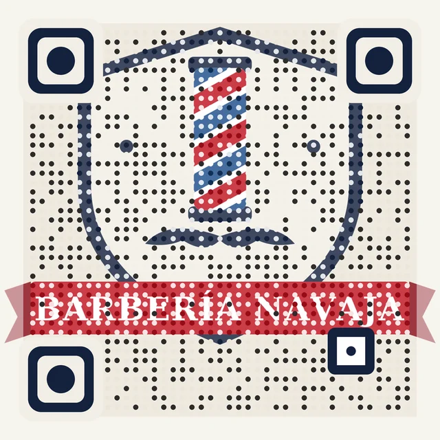Ejemplo de QR personalizado para Barbería Navaja (barbería)